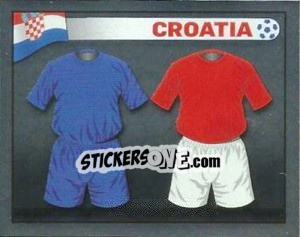 Sticker Croatia Kits - England 2012 - Topps