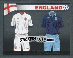 Sticker England Kits - England 2012 - Topps