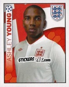 Sticker Ashley Young - England 2012 - Topps