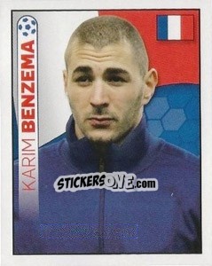 Sticker Karim Benzema - England 2012 n. 296 - Topps