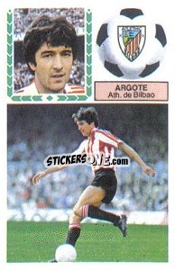 Sticker Argote - Liga Spagnola 1983-1984
 n. 56 - Colecciones ESTE