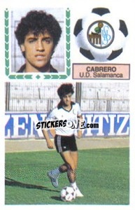 Cromo Cabrero - Liga Spagnola 1983-1984
 - Colecciones ESTE