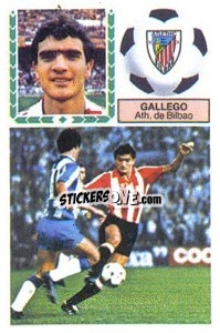 Sticker Gallego - Liga Spagnola 1983-1984
 - Colecciones ESTE