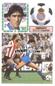 Cromo Giménez - Liga Spagnola 1983-1984
 - Colecciones ESTE