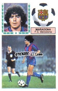 Sticker Maradona - Liga Spagnola 1983-1984
 - Colecciones ESTE