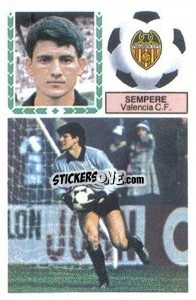Cromo Sempere - Liga Spagnola 1983-1984
 - Colecciones ESTE