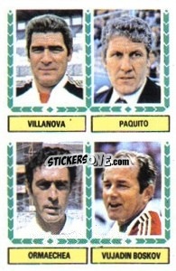 Cromo Villanova / Paquito / Ormaechea / Boskov