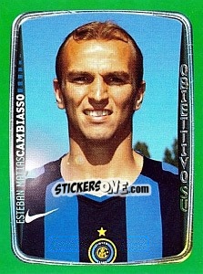 Sticker Esteban Matias Cambiasso - Obiettivo Campionato 2004-2005 n. 20 - Panini