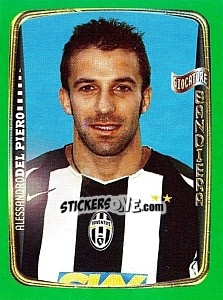 Sticker Alessandro Del Piero - Obiettivo Campionato 2004-2005 n. 23 - Panini
