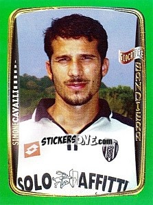 Cromo Simone Cavalli - Obiettivo Campionato 2004-2005 - Panini