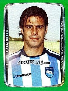 Cromo Emanuele Calaio - Obiettivo Campionato 2004-2005 - Panini