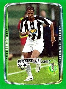 Cromo Zebina (Juventus) - Obiettivo Campionato 2004-2005 - Panini