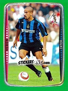 Figurina Veron (Inter) - Obiettivo Campionato 2004-2005 - Panini