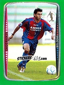 Cromo Zagorakis (Bologna) - Obiettivo Campionato 2004-2005 - Panini