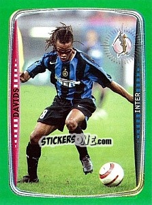 Cromo Edgar Davids (Inter) - Obiettivo Campionato 2004-2005 - Panini