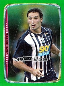 Sticker Zambrotta - Obiettivo Campionato 2004-2005 n. 192 - Panini