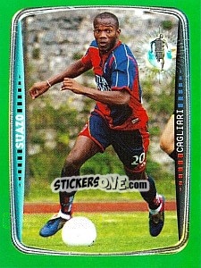 Figurina Suazo (Cagliari) - Obiettivo Campionato 2004-2005 - Panini