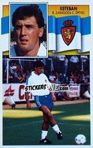 Sticker 11 Esteban (Zaragoza, camisa Balay) - Liga Spagnola 1990-1991
 - Colecciones ESTE