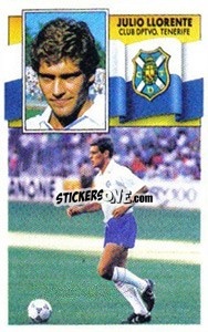 Cromo 13 Julio Llorente (Tenerife) - Liga Spagnola 1990-1991
 - Colecciones ESTE