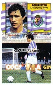 Sticker 14 Aguirretxu (Valladolid) - Liga Spagnola 1990-1991
 - Colecciones ESTE