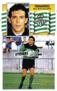Sticker 15 Fernández (Betis) - Liga Spagnola 1990-1991
 - Colecciones ESTE