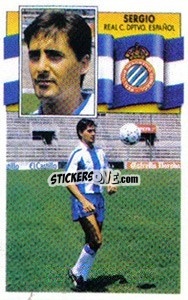 Sticker 17 Sergio (Español) - Liga Spagnola 1990-1991
 - Colecciones ESTE