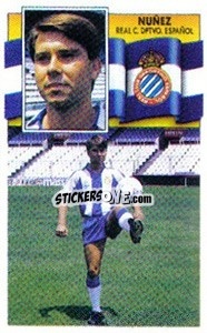 Sticker 20 Núñez (Español) - Liga Spagnola 1990-1991
 - Colecciones ESTE