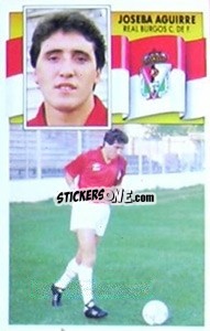 Sticker 23 Joseba Aguirre (Burgos) - Liga Spagnola 1990-1991
 - Colecciones ESTE