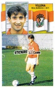 Sticker 26 Villena (Burgos) - Liga Spagnola 1990-1991
 - Colecciones ESTE