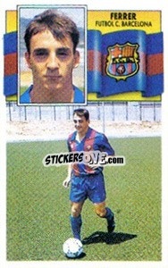 Cromo 29 Ferrer (Barcelona) - Liga Spagnola 1990-1991
 - Colecciones ESTE