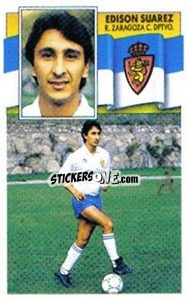 Cromo 31 Edison Suárez (Zaragoza) - Liga Spagnola 1990-1991
 - Colecciones ESTE