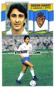 Sticker 31 Edison Suárez (Zaragoza) - Liga Spagnola 1990-1991
 n. 427 - Colecciones ESTE