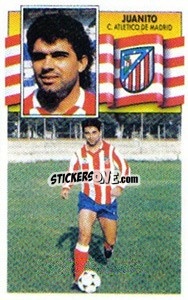Sticker 4 Juanito (Atletico Madrid) - Liga Spagnola 1990-1991
 - Colecciones ESTE
