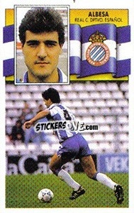 Sticker Albesa - Liga Spagnola 1990-1991
 - Colecciones ESTE