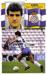 Sticker Albesa - Liga Spagnola 1990-1991
 n. 123 - Colecciones ESTE