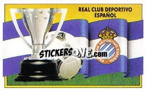 Sticker Escudo y bandera - Liga Spagnola 1990-1991
 - Colecciones ESTE