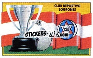 Cromo Escudo y bandera - Liga Spagnola 1990-1991
 - Colecciones ESTE
