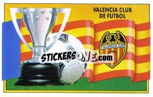 Cromo Escudo y bandera - Liga Spagnola 1990-1991
 - Colecciones ESTE