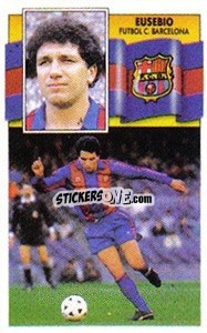 Sticker Eusebio - Liga Spagnola 1990-1991
 - Colecciones ESTE