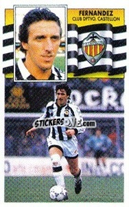 Sticker Fernández - Liga Spagnola 1990-1991
 - Colecciones ESTE
