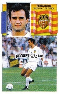 Sticker Fernando - Liga Spagnola 1990-1991
 - Colecciones ESTE