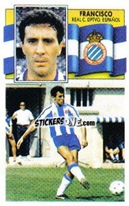 Cromo Francisco (coloca) - Liga Spagnola 1990-1991
 - Colecciones ESTE