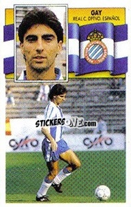 Sticker Gay - Liga Spagnola 1990-1991
 n. 129 - Colecciones ESTE