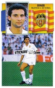 Cromo Giner - Liga Spagnola 1990-1991
 - Colecciones ESTE