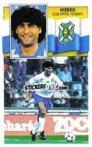 Sticker Hierro - Liga Spagnola 1990-1991
 n. 327 - Colecciones ESTE