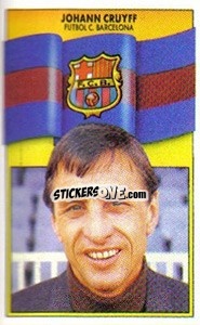 Sticker Johan Cruyff (Entrenador) - Liga Spagnola 1990-1991
 - Colecciones ESTE