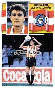 Sticker José María - Liga Spagnola 1990-1991
 - Colecciones ESTE