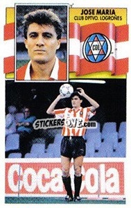 Sticker José María - Liga Spagnola 1990-1991
 n. 164 - Colecciones ESTE