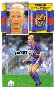 Sticker Koeman - Liga Spagnola 1990-1991
 n. 10 - Colecciones ESTE
