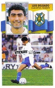 Sticker Luis Delgado - Liga Spagnola 1990-1991
 - Colecciones ESTE